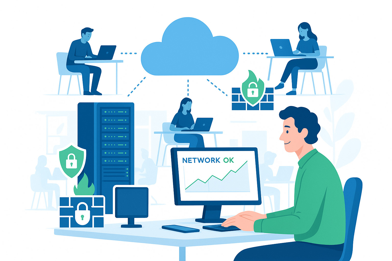 Moderná firemná infraštruktúra: servery, firewall a počítače – otvorené IT riešenia